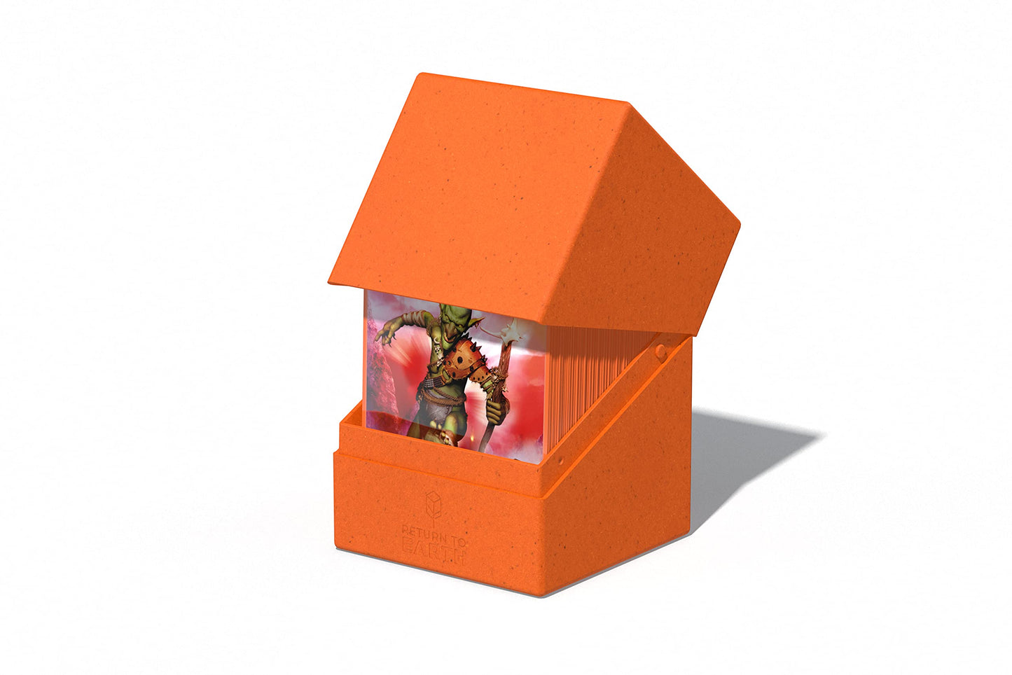 Ultimate Guard RTE Boulder 100+, Deck Case for 100 Double-Sleeved TCG Cards, Orange, 97% Renewable, Made in Germany, Secure & Du