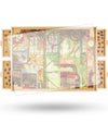 ALL4JIG Wooden 1000 Piece Rotating Puzzle Board with Drawers, 22"x30", Brown, Portable Jigsaw Table for Adults