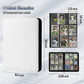 9 Pocket Trading Card Binder 540 Capacity with Zip Closure - enhanced Double Sided PU Leather Card Protector  Hold & Organize Cards for TCG  MTG  Sports Cards (white)