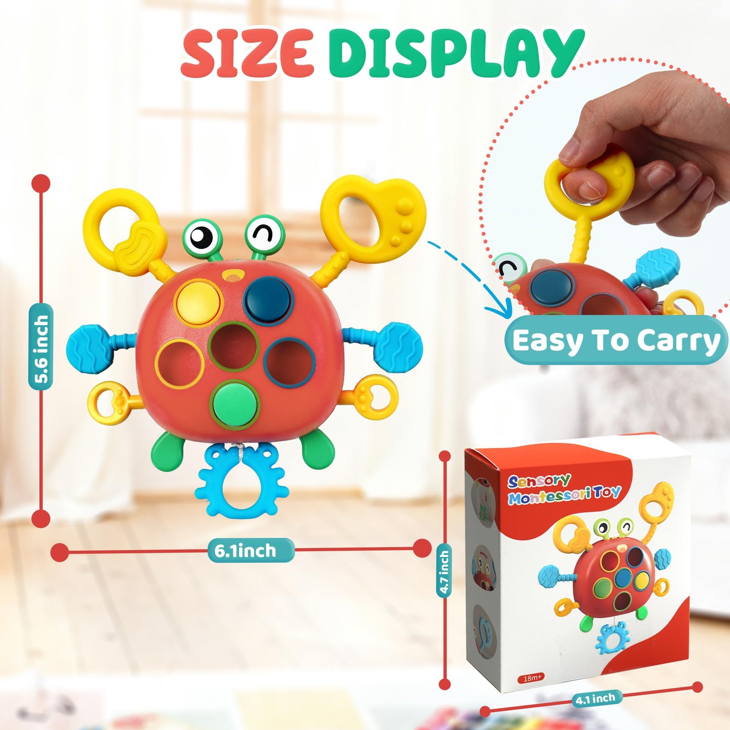 Christmas Stocking Stuffers for Toddlers Airplane Travel Toys for Toddler 1-3 Sensory Montessori Toys for 1+ Year Old Silicone P