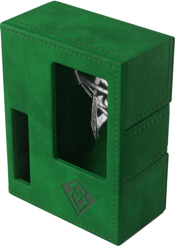 Gamegenic Arkham Horror Investigator Deck Tome - enhanced Deck Box for Arkham Horror: The Card Game  Holds a Full Investigator Deck  Rogue - Green Color  Made