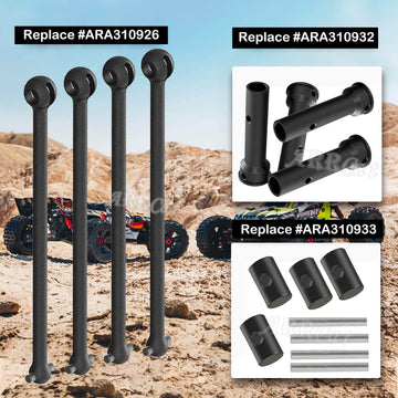 ARRCat for 1/5 Arrma KRATON 8S BLX/Outcast 8S BLX, 4PCS Front Rear Drive Shaft Upgrades Parts Hop-up for 1/5 Arrma Outcast/KRATO