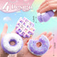 4 Pcs Taba Squeeze Toys Kawaii Squi shies Sensory Toys Pinch Toys Cute Donut Mochi Toys for Party Favors, Gifts for Adults Kids
