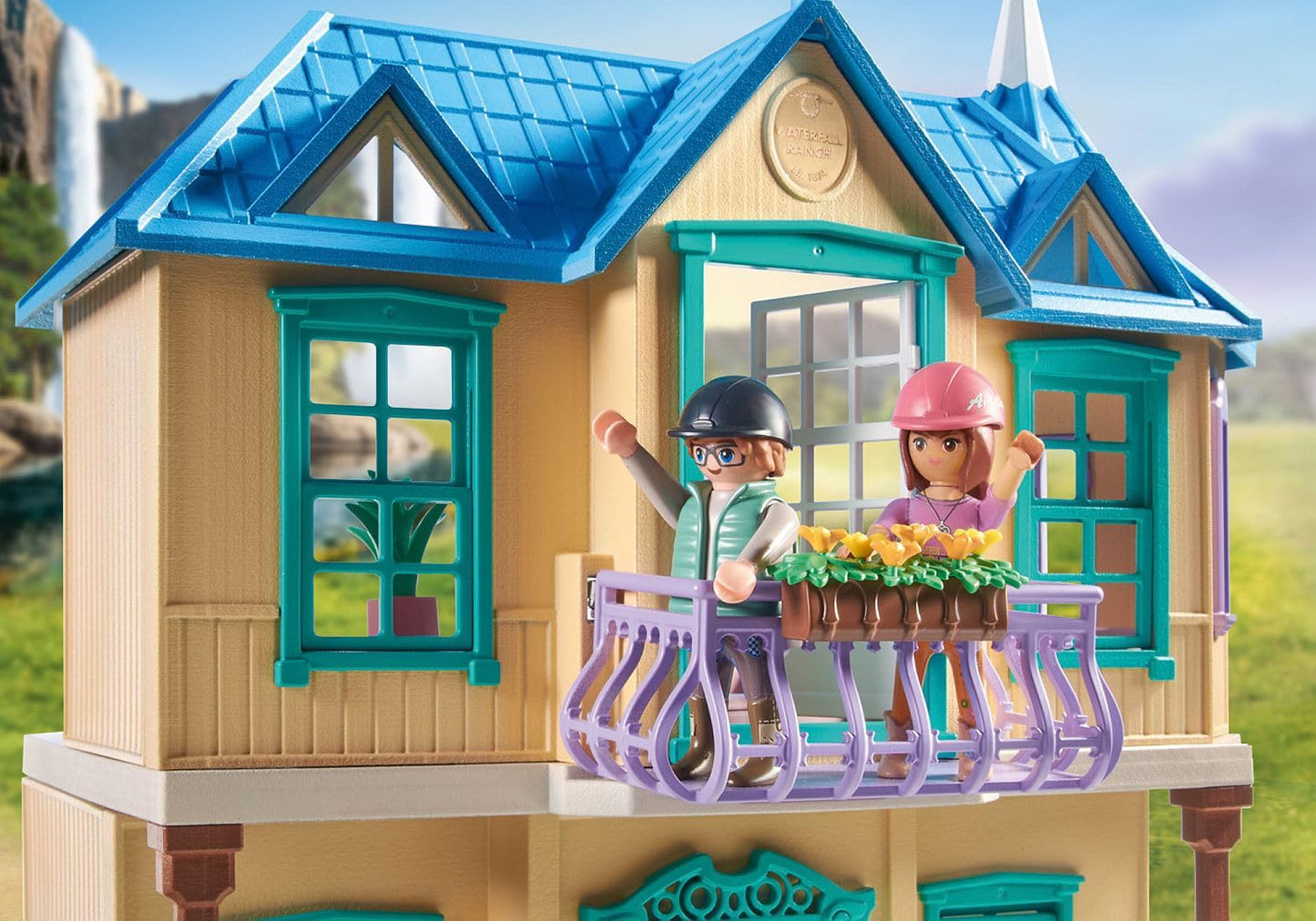 Playmobil Horses Of Waterfall Isabella And Lioness With Laundry Area - 71357
