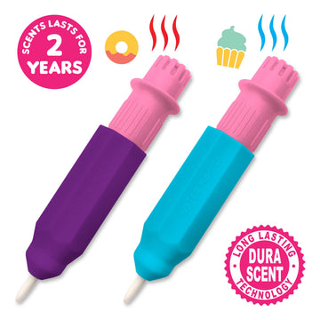 Water Magic (2Pack - Cupcake and Donut) - Patented Gourmet Scented Reusable Water Reveal Activity Pads - No Mess, All Fun by Sce