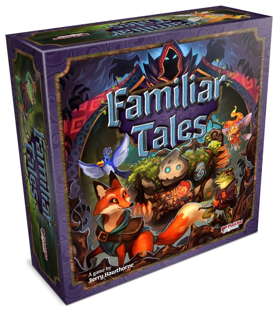Plaid Hat Games Familiar Tales Board Game - Cooperative Deck-Building Adventure for 1-4 Players, Ages 8+, Cardboard, Model 3700PH