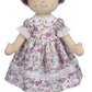 Ganz 20' Sophia Rag Doll With Purple Floral Dress