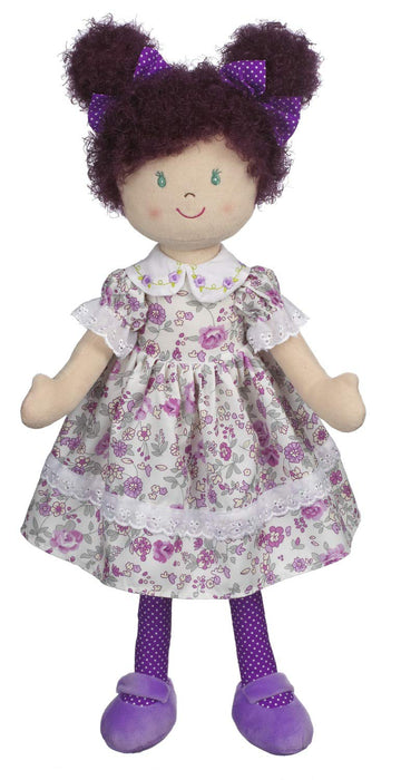 Ganz 20' Sophia Rag Doll With Purple Floral Dress