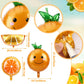NOVWANG 18pcs Orange Fruit Balloon, Cartoon Citrus Fruit Balloons for Little Cutie Baby Shower Party Citrus Foil Balloon Citrus
