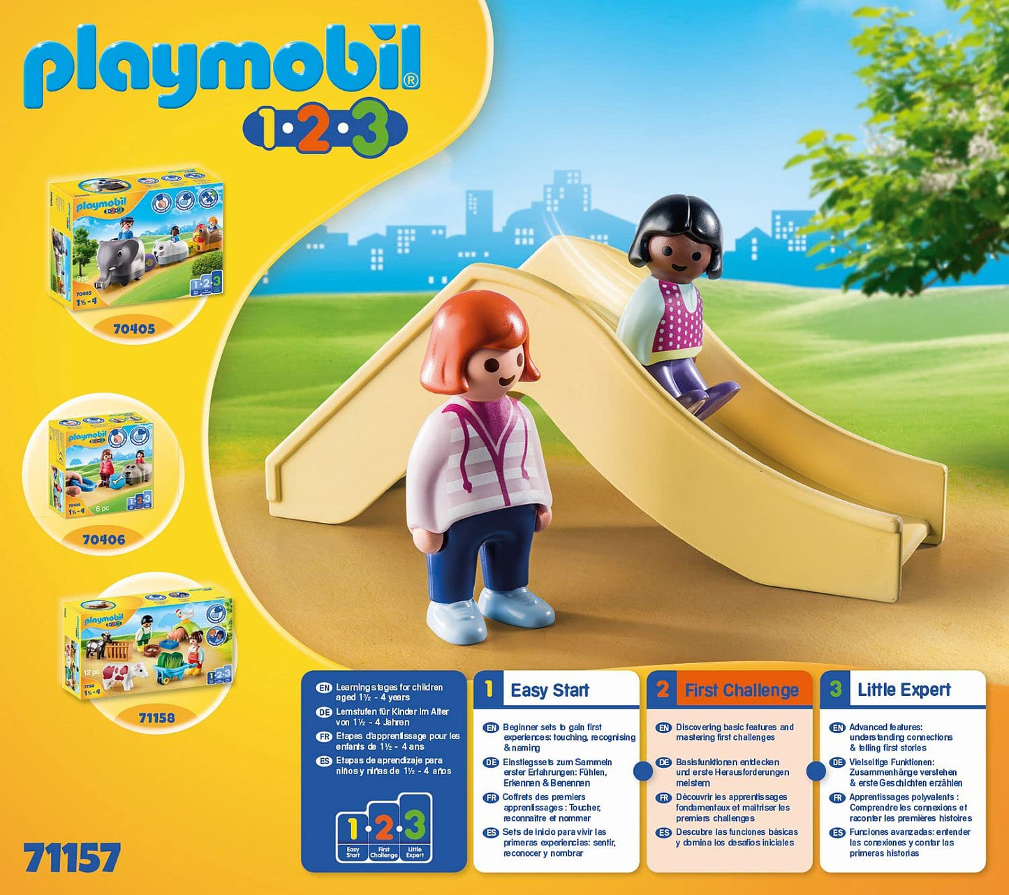 Playmobil 1.2.3 Playground - Multicoloured Plastic Playset, One Size, Model 71157