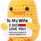 Mbl Wife Birthday Valentines Gifts - I Duck Love You, Funny Handmade Crochet Duck For Wife Birthday Christmas Valentine'S For Wi