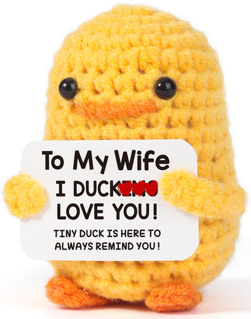 Mbl Wife Birthday Valentines Gifts - I Duck Love You, Funny Handmade Crochet Duck For Wife Birthday Christmas Valentine'S For Wi