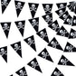 Tatuo 60 Pcs Pirate Banner Skull Halloween Pirate Flag Birthday Party Decorations Jolly Roger Ship Triangle Pennant Bunting Deco