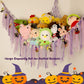 Yelienm Stuffed Animals Net Or Hammock With Halloween String Lights, 59 Inch Toy Hammock Halloween Gifts For Kids Hanging Stuffe
