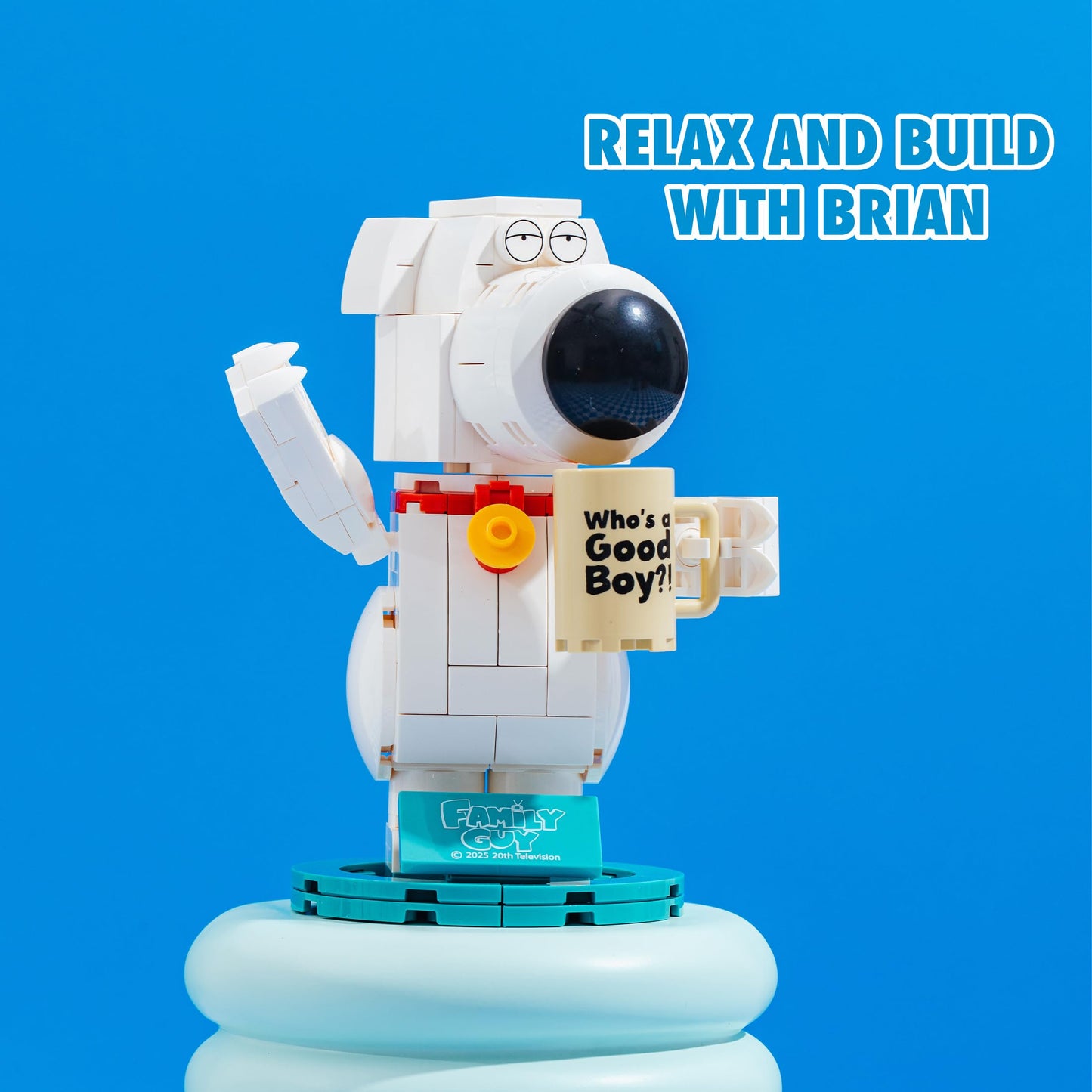 Brickcraft Family Guy Brian Griffin Bricks Building Set 158 PCS Construction Toy Cartoon Dog Collectible Model Funny TV Show Cha