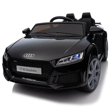 Hikiddo Electric Ride On Car For Kids, Licensed Audi 12V 7Ah Kids Ride-On Toy For Toddlers 3-5 Year Old With Remote, Bluetooth -