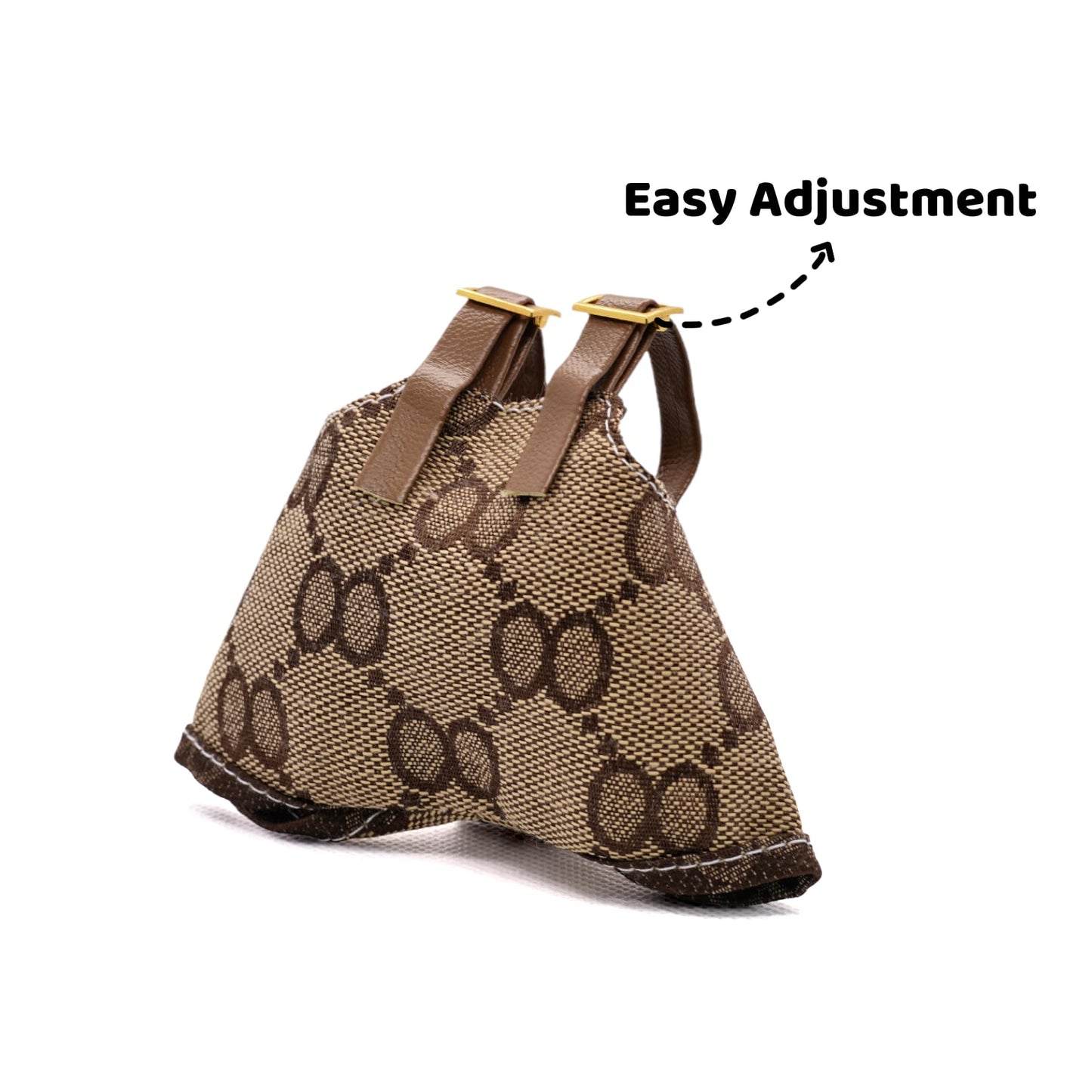 LYBHYQTII Clothes Compatible with Labubu 17cm Dolls  enhanced Handmade Dolls Accessories with Chic Grid Hat & Rompers & Bag 3 Piece Set  High-End Fashion Outfit for Play & Display  No Doll  Brown