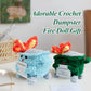 Emotional Support Dumpster- Handmade Crochet Dumpster Fire Doll, Christmas Dumpster Fire Knitting Toy Ornaments With Positive Ca