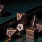 Udixi 12Mm Mini Dnd Dice Metal Dice Set D&D, 7-Die Polyhedral Dice Set For Dungeons And Dragons Role Playing Game (Copper)