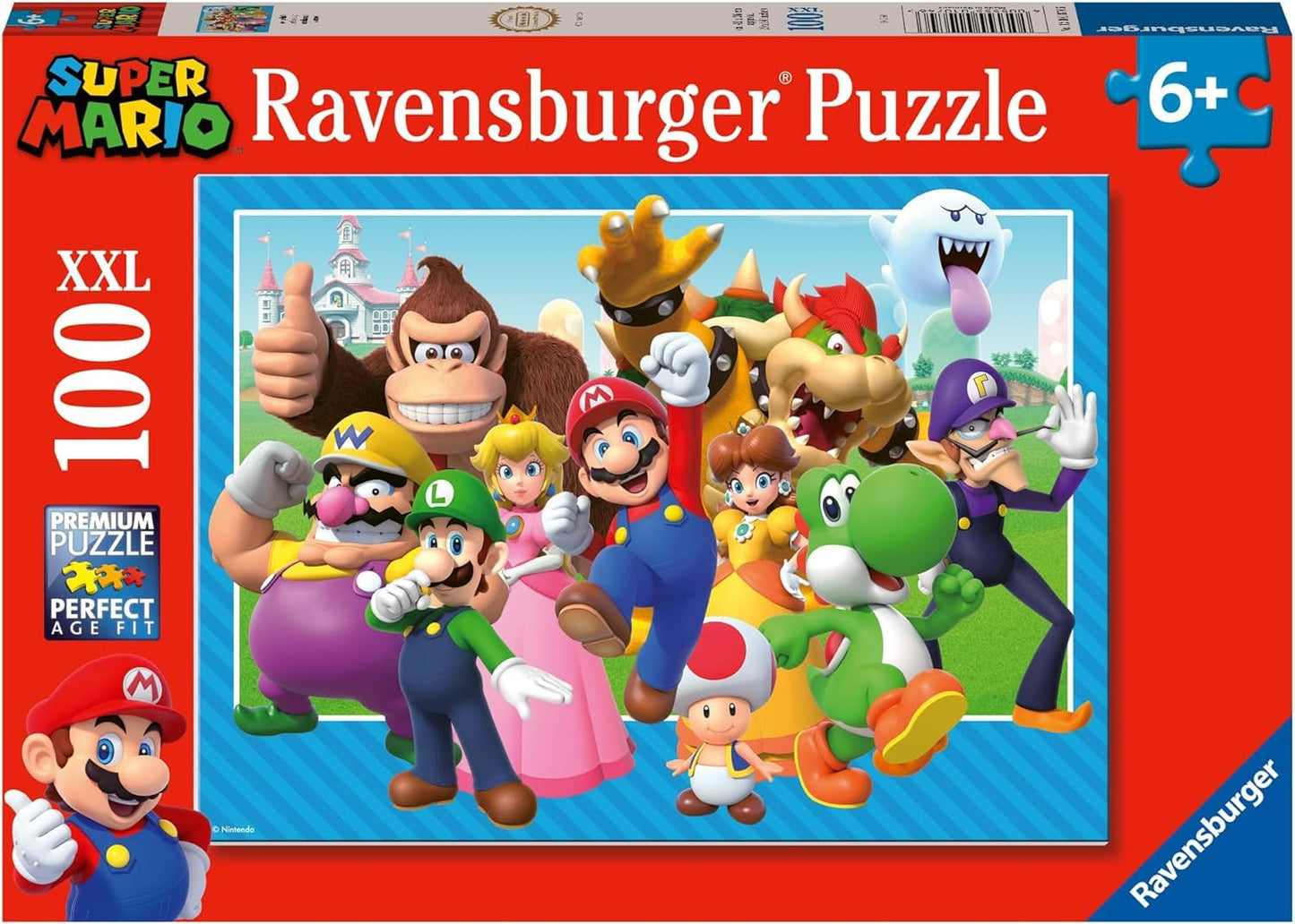 Ravensburger - 12001074 Children'S Puzzle - 100 Xxl Pieces - Let'S-A-Go! / Super Mario - Ages 6 Puzzle - Thick And Sturdy Cardboard - Adventure - 12001074