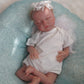 Ksbd Reborn Baby Dolls Delilah With Realistic Veins, 18 Inch Sleeping Newborn Baby Girl Doll, Lifelike Vinyl Silicone Reborn Doll With Weighted Cloth Body, Advanced Painted Gift Set For Kids Age 3+