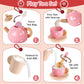 BUYGER Pretend Play Princess Tea Party Set for 3 4 5 6 + Year Old Wooden Kitchen Play Food Accessories Sets Gifts for Toddler Li