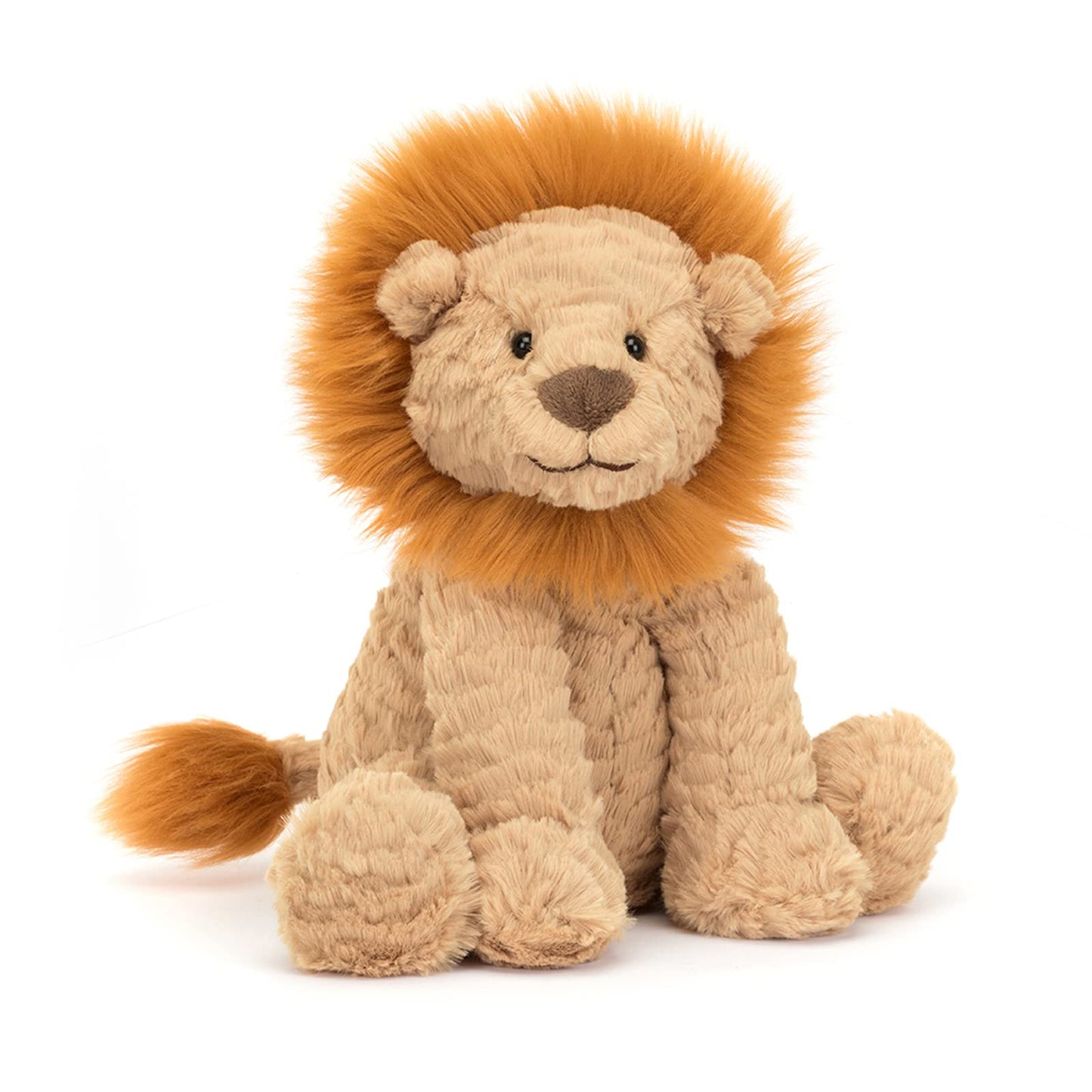 Jellycat Fuddlewuddle Lion Stuffed Animal  Medium 9 inches - Big Cat Plush Toy - Classic Children's Gift