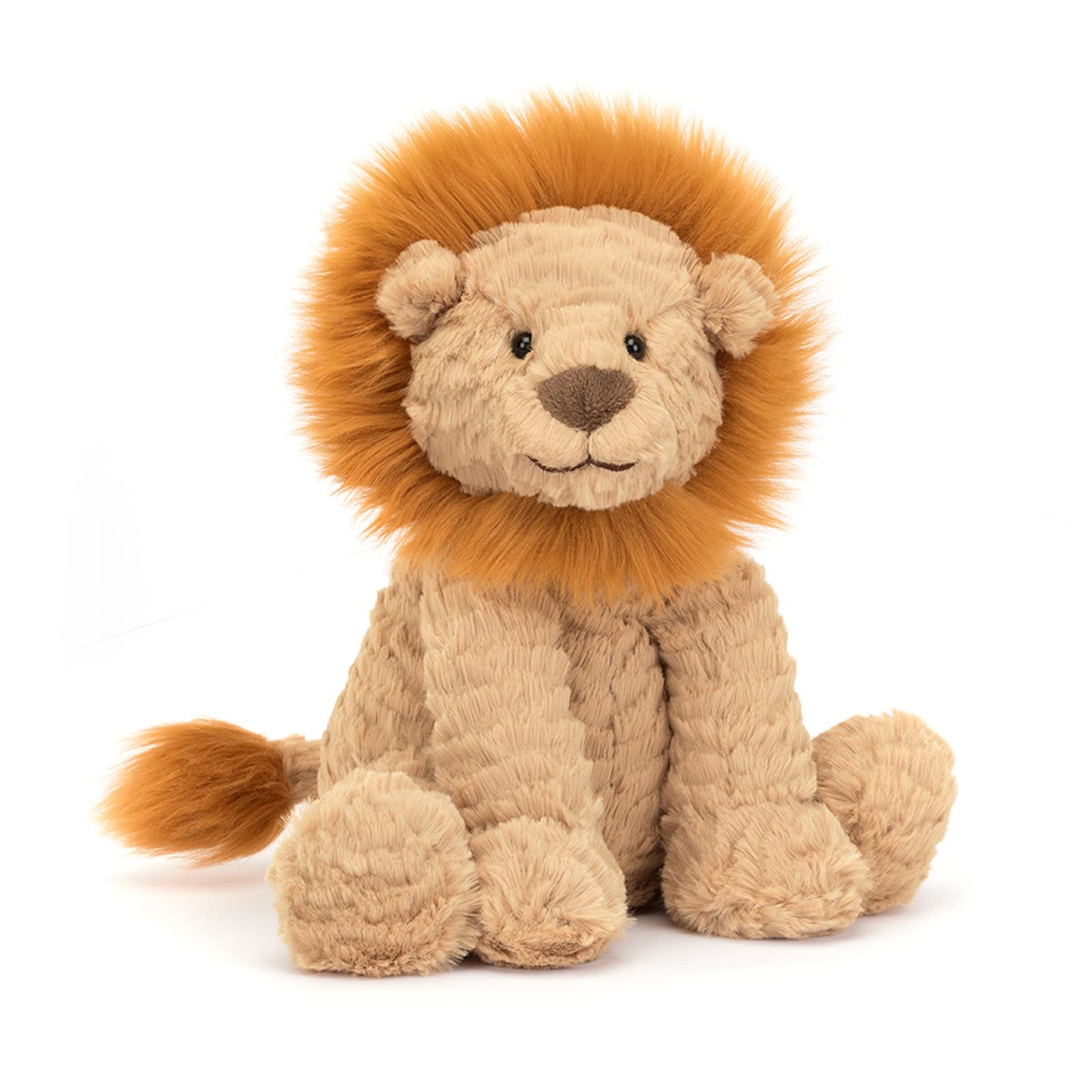 Jellycat Fuddlewuddle Lion Stuffed Animal  Medium 9 inches - Big Cat Plush Toy - Classic Children's Gift
