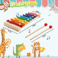 Lovestown Wooden Xylophone Musical Toy, 8 Rainbow Keys, 2 Mallets, Educational Instrument For Toddlers