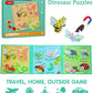 Magnetic Puzzles For Toddlers 1-3, Travel Puzzles For Kids Ages 2-4, Animal Activities Toy Wooden Jigsaw Puzzles Book For Boys &