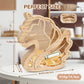 wooshwa Unicorn Piggy Bank for Kids, Wooden Money Bank for Boys Girls Toddler, Unbreakable Bills and Coins Cash Box, Creative Sa