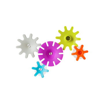 Boon Cogs Baby Bath Toys - Spinning Gear Themed Sensory Baby Toys For Bathtub - Suction Toys For Bathtub Walls - Multicolored -