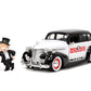 Jada Toys Mr. Monopoly 1:24 1939 Chevrolet Master Deluxe Die-cast Car w/ 2.75 Rich Uncle Pennybags Figure  Toys for Kids and mature-themeds (33230)