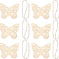 Cliths Wood Crafts Unfinished 25 Sets  Wooden Butterfly Cutouts, Blank Wood For Kids Painting & Home Decoration (2.7X3.5 Inch,