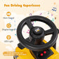 Costzon Kids Ride-On Tractor, 2-in-1 Push Car with Detachable Trailer, Yellow & Black, Large, Polypropylene, No Power