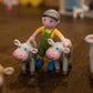 Haba Little Friends Spotted Calf - 2.75' Farm Animal Toy Figure