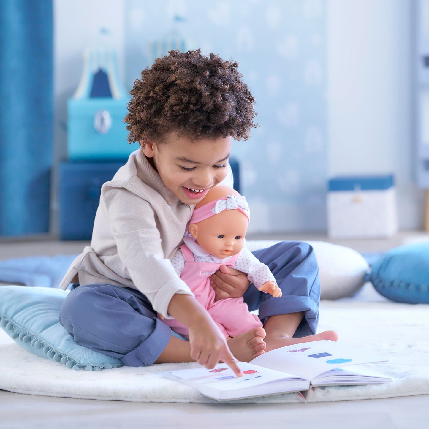 Corolle Lise Baby Doll 14 Inch Soft Body for Kids Ages 3 and Up Vanilla Scented with Brushable Hair Pink Outfit Sleeping Eyes En