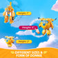 Super Wings Transformer Toys, 5 In Donnie Airplane Transformer Figures Toys, 2 In 1 Mode Rescue Bots Action Figure Toys For 3-5 Year Old Boys Girls, Fun Plane Toys For Toddlers Kids Age 3 4 5 6 7