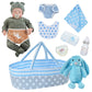 Babeside Lifelike Reborn Baby Doll - 20' Handmade Real Life Realistic Newborn Soft Cloth Body Baby Boy With Toy Accessories Gift Set For Ages 3+