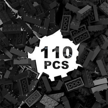 Classic Building Bricks 2X4, Compatible With Lego Parts And Pieces 3001, 110 Piece Bulk Building Block, Creative Building Block