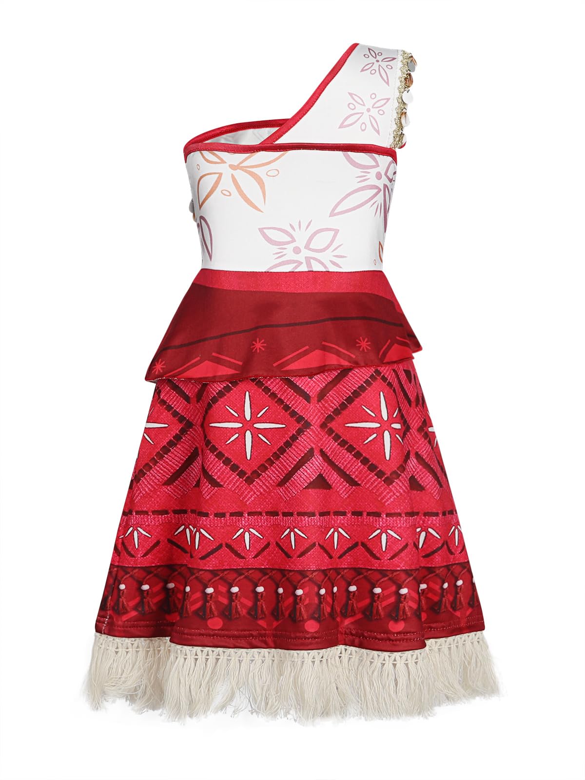 Cotrio Princess Dress Up For Girls Ocean Adventure Costumes With Necklace Birthday Party Outfit Christmas Gift Playwear Dresses