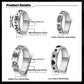 Luckyamor Spinner Ring, Fidget Anxiety Ring Stainless Steel Moon Star Ring For Women Men Size 6-10, 4 Uk, Non-Precious Metal, No