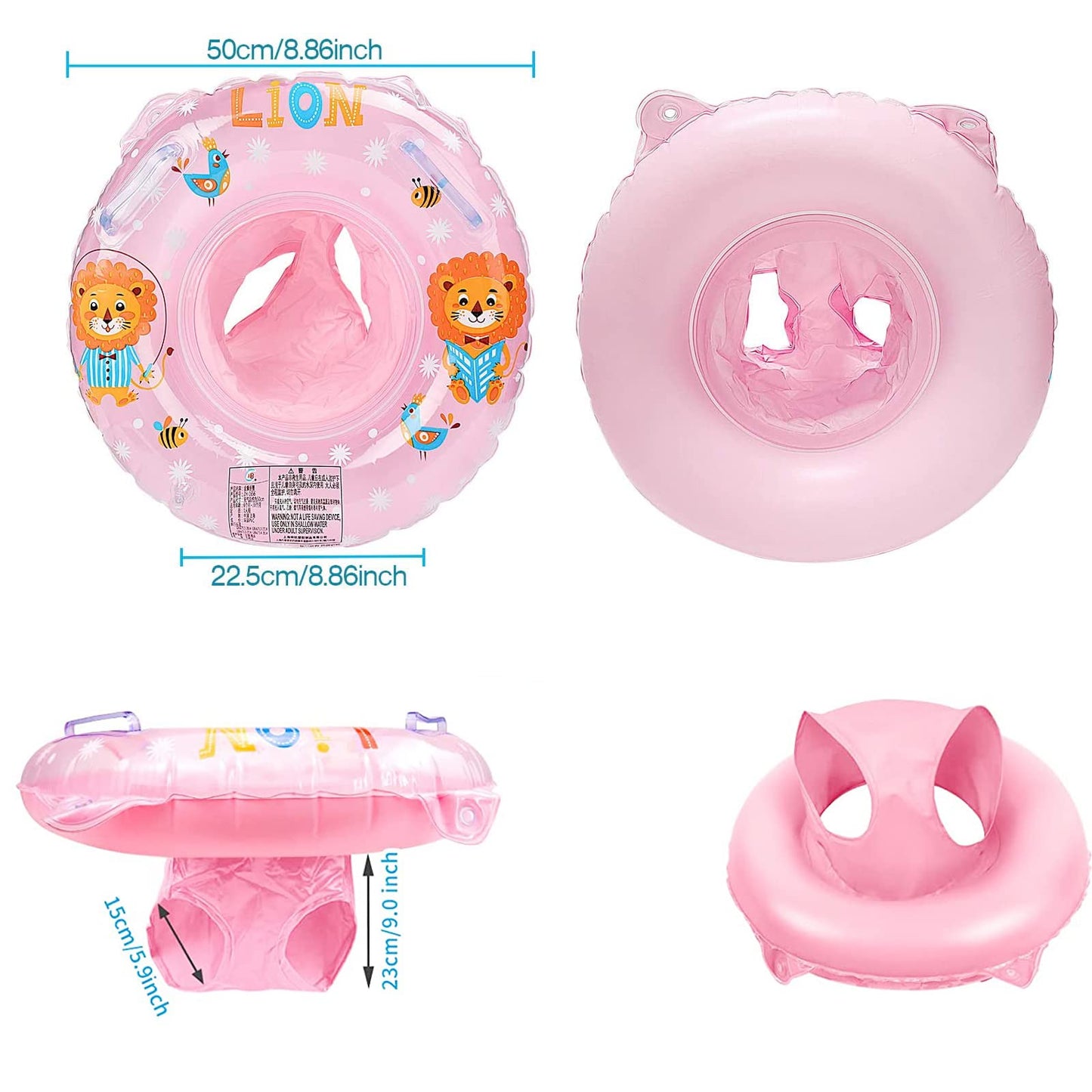 Baby Swimming Float Ring,Baby Inflatable Pool Floatie Baby Water Float Infant Swim Pool Rings For Toddler Kid Age 6-36 Months,Wi