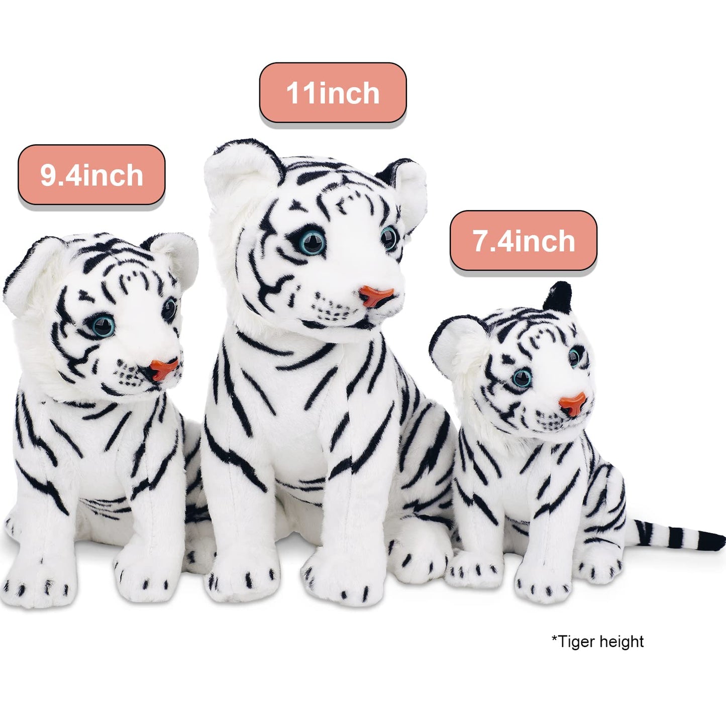 Berry President Stuffed Animal Toys, Plush Toys, Sitting Tiger Stuffed Toys, Lifelike And Lovely Animal Dolls, Gifts For 3+ Boys