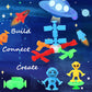 Suction Bath Toys For Kids, 20 Pcs No Hole Outer Space Bath Toy With Eggshell & Bag, Silicone Suction Cup Toys, Sensory Window B