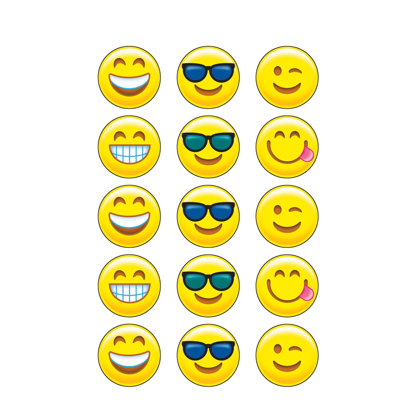 Trend Emotion Icon Cheer/Orange Stinky Stickers, Classroom Incentives, 60 Count
