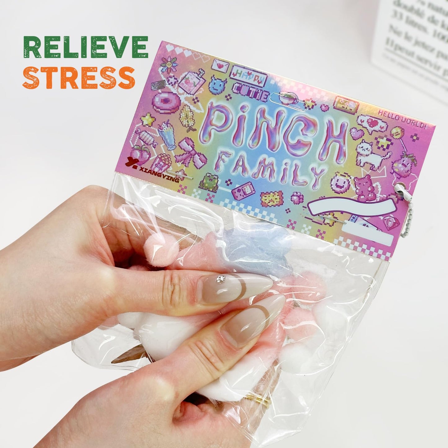 Taba Squishy Toys Cat Paw Squishy Toys Cat Paw Squeeze Toys  Fidget Toys Silicone Squeeze Toy for Stress Relief Cute Soft Squeeze Fidget Toys Party Favors Gift for mature-themed (Bottle)