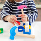2 Pack Wooden Hammer Toys Simulation Hammers Maintenance Tools Educational Toys for Kids Birthday Party Games Supplies (Blue + R