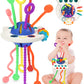 Yetonamr Baby Sensory Montessori Toys For 6-12-18 Months, Blue Pull String Teething Toy, Stocking Stuffers Birthday Gift Travel 