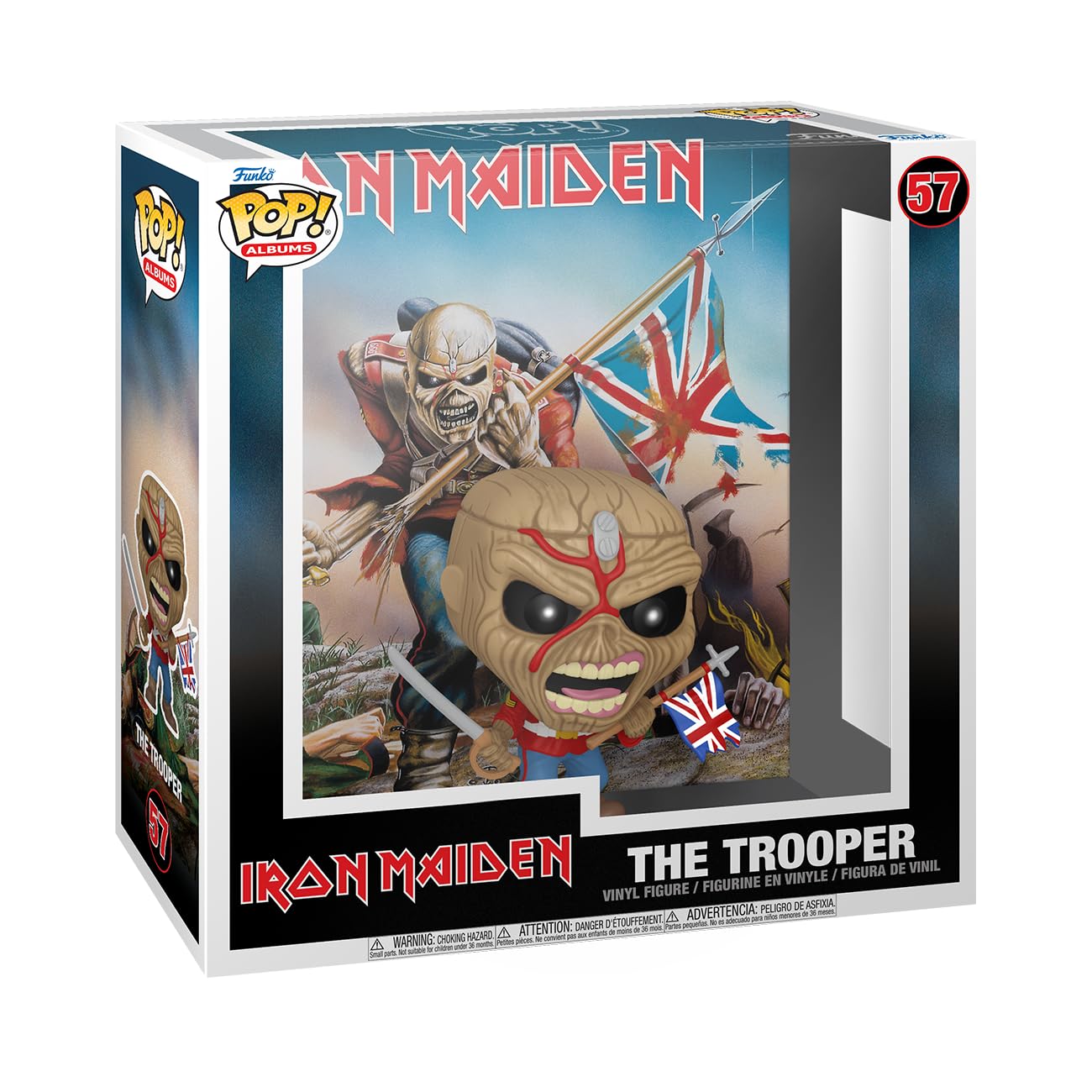 Funko Pop! Albums: Iron Maiden - The Trooper - Music - Collectable Vinyl Figure - Gift Idea - Official Merchandise - For Kids & Adults - Music Fans - Model Figure For Collectors And Display